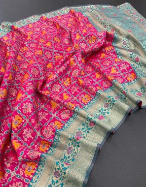 pink kanjipuram soft silk fabric weaving work casual 