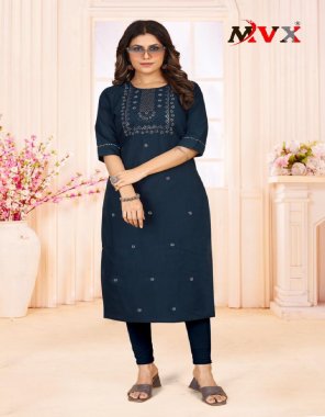 navy blue heavy rayon cotton sequance embroidery work | full cotton inner  fabric seqance work festive 