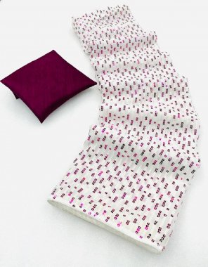 maroon saree - georgette sequance work | blouse  - mono silk plain fabric sequance work festive 