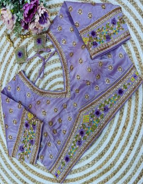 purple original jimmy choo | sleeves - 10 inch + | pad - yes | height - 14.5| latkan and embroidery work fabric embroidery work festive 