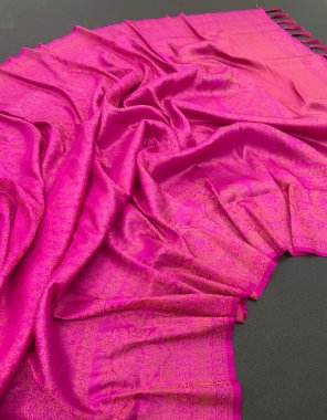 pink kubera pattu  fabric weaving work ethnic 