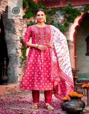 pink top - cotton print with foil & fancy embroidery work | bottom & dupatta - cotton  fabric printed work party wear 