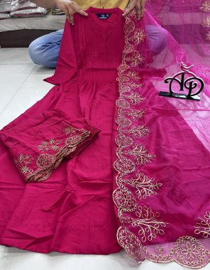 pink pure cotton | dupatta - dupatta  fabric embroidery work casual 