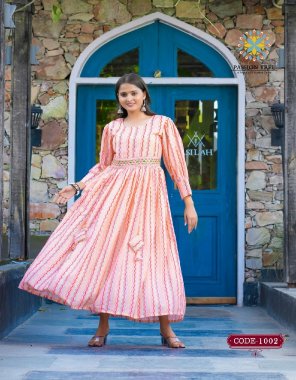 pink maslin with digital printed & fancy embroidery work | length - 50 to 52 fabric digital printed work casual 
