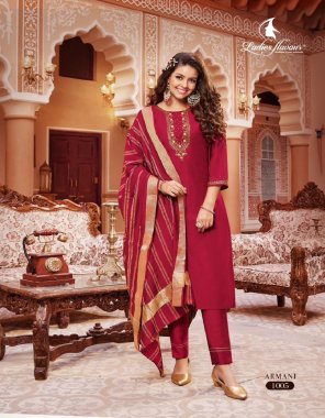red top - viscose with cotton inner with pure khatli work  | bottom - viscose with lace work | dupatta - soft chanderi viscose with fancy weaving zari ( 2.20 m cut & 36 panna ) fabric khatli work work party wear  