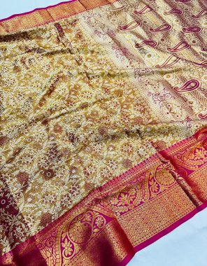 rani handloom weaving pure kanjivaram silk & naylon zari border fabric weaving work casual 