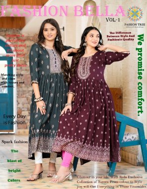 grey rayon fancy embroidery work | length - 46 to 48 fabric embroidery work festive 