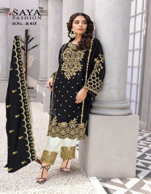 black top - 9000 velvet with embroidery and heavy handwork also | bottom - pure viscose fabric with embroidery and heavy handwork also | dupatta - pure butterfly net with embroidery and side cut work fabric embroidery  work festive 