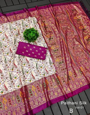pink soft pure dola silk kalamkari patola printed  fabric printed work ethnic 