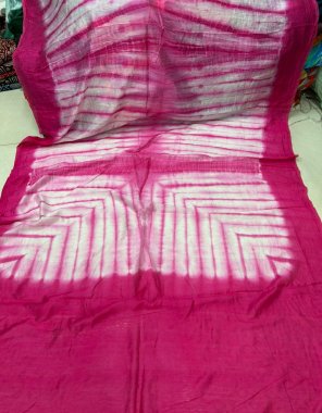 pink dyeable chanderi cotton with hand made shibori dyeing and running fabric blouse fabric printed work festive 