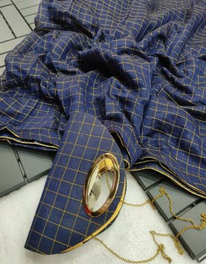 navy blue pure chanderi cotton and zari weaving saree  fabric weaving work festive 