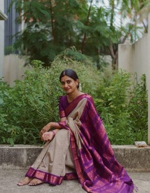 grey banarasi soft silk saree fabric weaving work festive 