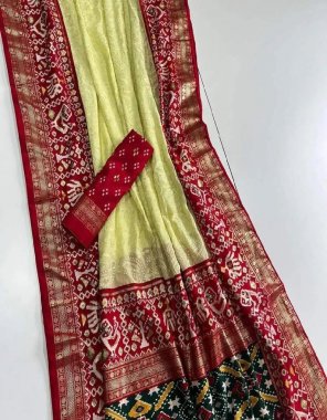 yellow georgette silk with chikankari embroidery border fabric chikankari embroidery work casual 