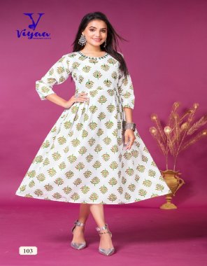 white cotton magic with hand mirror work | length - 44 fabric mirror work work casual 