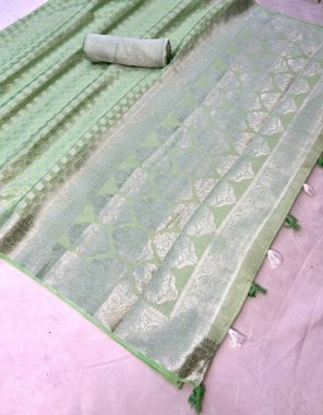 pista pure chinon silver jacquard with rich pallu and brocade blouse fabric jacquard work party wear 