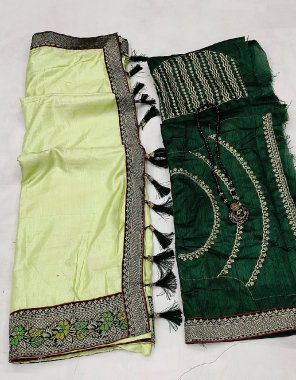 pista vichitra silk with jacquard border | blouse - mono banglory blouse fabric jacquard work party wear 