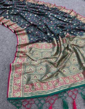 rama satin pure banarasi silk  fabric weaving work party wear 
