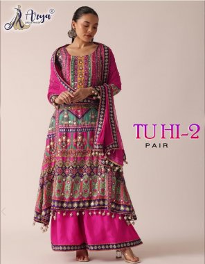 pink kurti - heavy muslin print | pant - muslin | dupatta - muslin ( 2.25 m) fabric printed work ethnic 