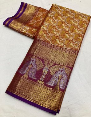 pink pure kanjivaram silk with jacquard weaving work fabric jacquard work party wear 