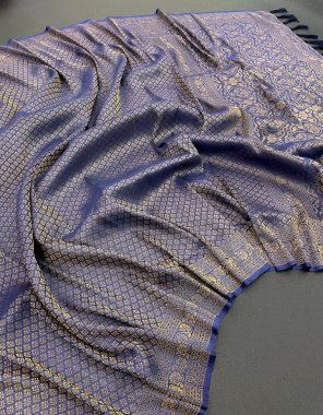 navy blue kubera pattu silk fabric weaving work ethnic 
