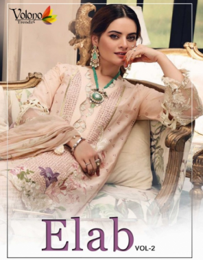 baby pink top - pure cambric with heavy embroidery work | bottom - lawn ( pc ) | dupatta - digital printed chiffon with heavy embroidery work [ pakistani copy ]  fabric heavy embroidery work casual 
