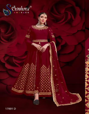maroon pure georgette with embroidery fancy work [ master copy ] fabric embroidery work casual 