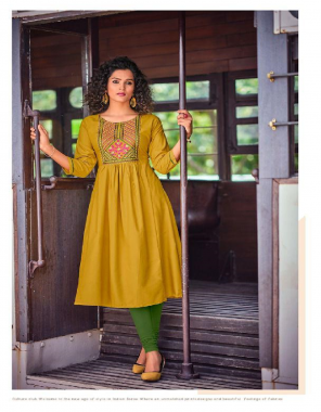 yellow pure malai rayon with embroidery  fabric embroidery work casual 