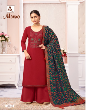 maroon top - pure zam cotton dyed with fancy embroidery and swarovski diamond work | bottom - pure cotton dyed | dupatta - pure hand weave minakaari zal dupatta with four side piping lace & tassles fabric embroidery work casual 