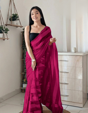 pink chiffon sati patta / pairs with satin silk [ master copy ] fabric fancy work work casual 