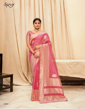 pink linen  fabric jacquard + weaving work ethnic 