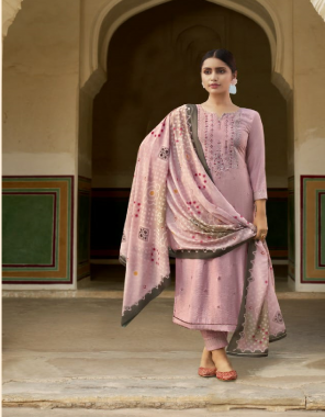 baby pink top - pure eclipse fabric with sequance & jari work | dupatta - maslin fancy bandhani print | pent - fancy eclipse fabric pent with fancy work  fabric sequance + jari work work running 