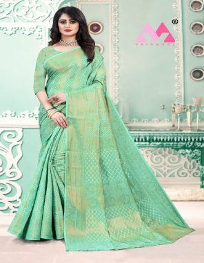 parrot green silk fabric jacquard + weaving  work casual 