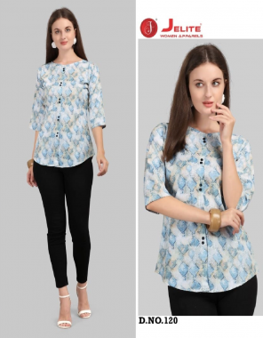 white  polyester  fabric printed work casual 
