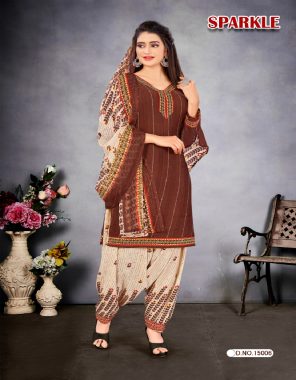 brown synthethic  fabric printed  work causal 