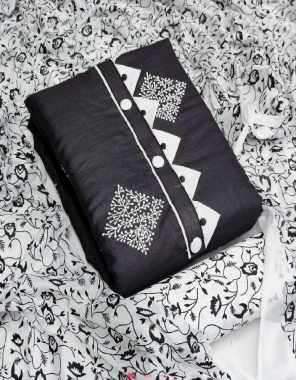 black top - cotton ( 2m) | bottom - cotton ( 2m) | dupatta - nazmeen ( 2m) fabric printed work casual 