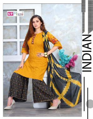 yellow top - heavy rayon with embroidery work | bottom - heavy rayon 14kg plazzo with foil print with lace | dupatta - nazmeen  fabric embroidery work casual 