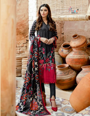 black top - heavy pashmina print with exclusive embroidery | bottom - pashmina | dupatta - pashmina shawl [ pakistani copy ] fabric exclusive embroidery work casual 