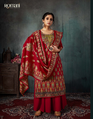 red top - 100% pure heavy spun digital style kaani prints ( 2.50 m) | dupatta - 100% pure spun shwal ( 2.30 m) | bottom - 100% spun salwar ( 3 m approx)  fabric digital printed work casual 