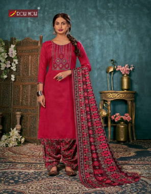 red top - pashmina spun negative with embroidery ( 2.50 m) | bottom - heavy pashmina spun ( 3.00 m approx) | dupatta - twill pashmina shwal printed ( 2.25 m) fabric embroidery  work ethnic 
