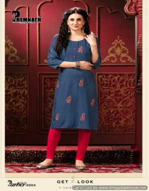 navy blue rayon 14kg embroidery work | length - 42 fabric embroidery work casual 
