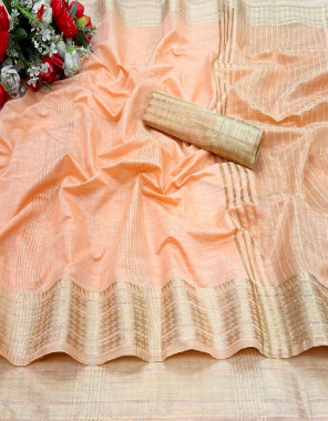 peach cotton sequance fabric sequance work casual 