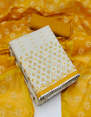 white top - khadi cotton mirror work | bottom - cotton | dupatta - chanderi dupatta table print  fabric mirror work work ethnic 