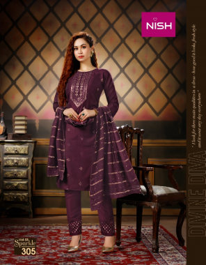 maroon top - chinon heavy | pent - chinon heavy | dupatta - chanderi sequance fabric embroidery + sequance work casual 