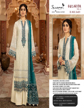 white top - fox georgette boring embroidery heavy work | bottom - heavy shantun with patch embroidery | inner - heavy shantun | dupatta - nazmeen heavy embroidered [ pakistani copy ] fabric heavy embroidery work work ethnic 