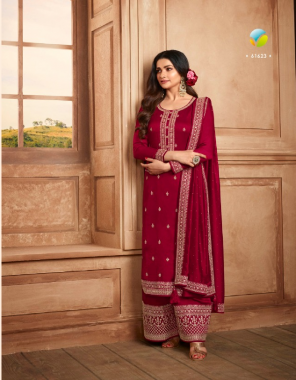 red top - embroidered silk georgette with santoon inner | bottom - embroidered silk georgette with santoon inner | dupatta - embroidered silk georgette with santoon inner fabric embroidery work wedding 