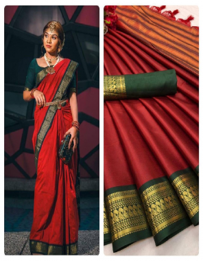  pure mercerised  cotton silk in exclusive border design and full saree emboos look fabric printed work ethnic 