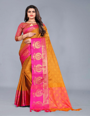  pure mercerised  cotton silk in exclusive border design and full saree emboos look fabric printed work ethnic 