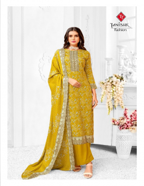 yellow top - pashmina print | bottom - pashmina | dupatta - pashmina shawl fabric printed work festive 