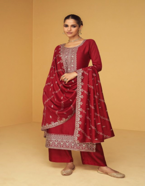 red top - premium silk with silk santoon inner | bottom - premium silk | dupatta - premium silk fabric embroidery work wedding 