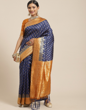 navy blue women's silk blend fabric printed  work casual 